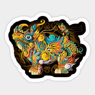 Mystical Rhino Sticker